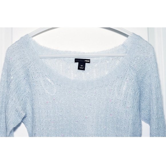 H&M Vintage Sequined Mohair-Blend Sweater - Picture 2 of 5